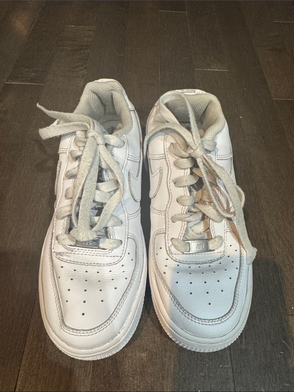 Nike Kids White Air Force 1 Sneakers